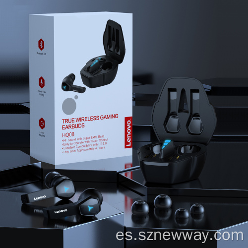 Auriculares Bluetooth para juegos inalámbricos Lenovo HQ08 en la oreja